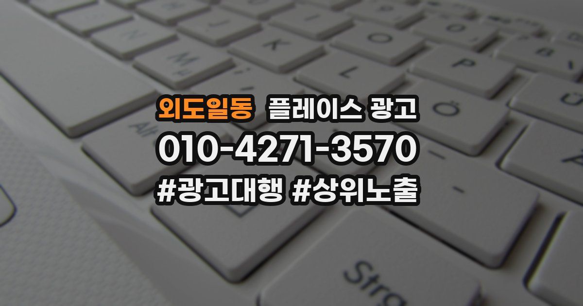 외도일동 플레이스 광고