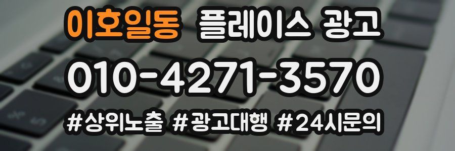 이호일동 플레이스 광고