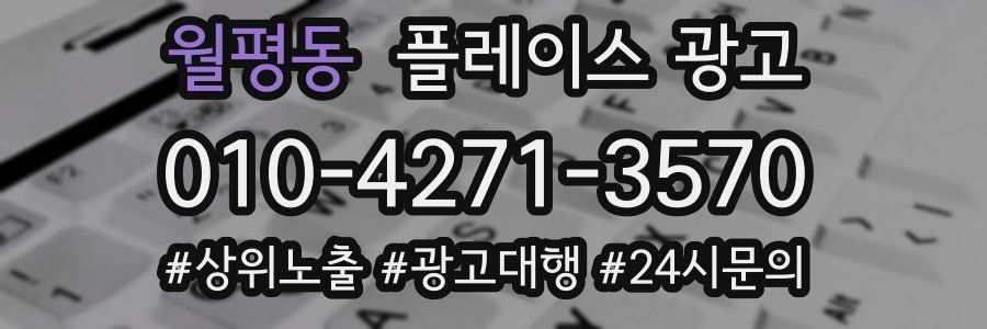 월평동 플레이스 광고