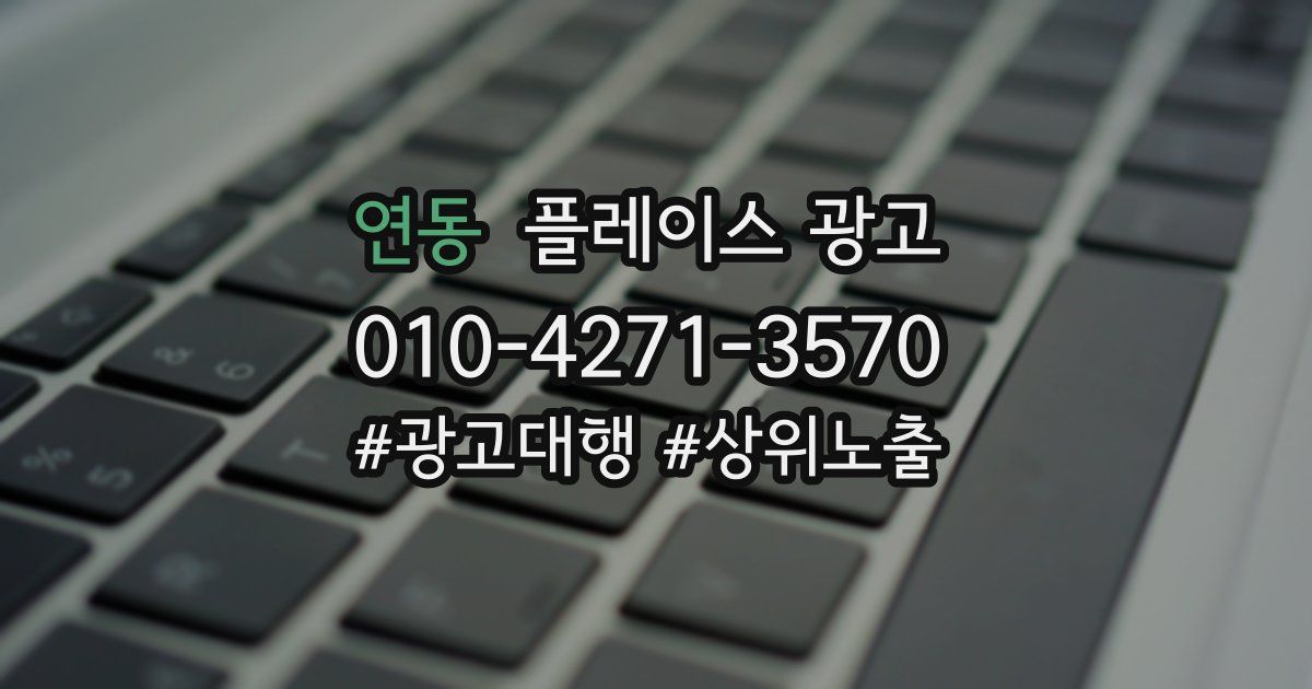 연동 플레이스 광고