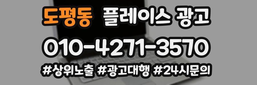 도평동 플레이스 광고