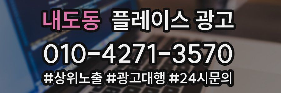 내도동 플레이스 광고