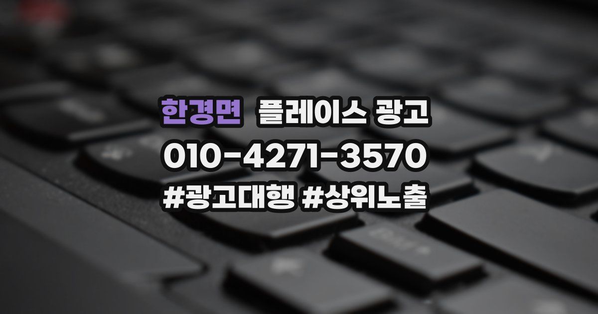 한경면 플레이스 광고