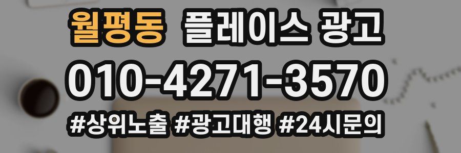 월평동 플레이스 광고