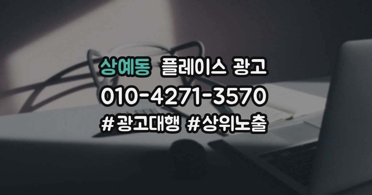 상예동 플레이스 광고