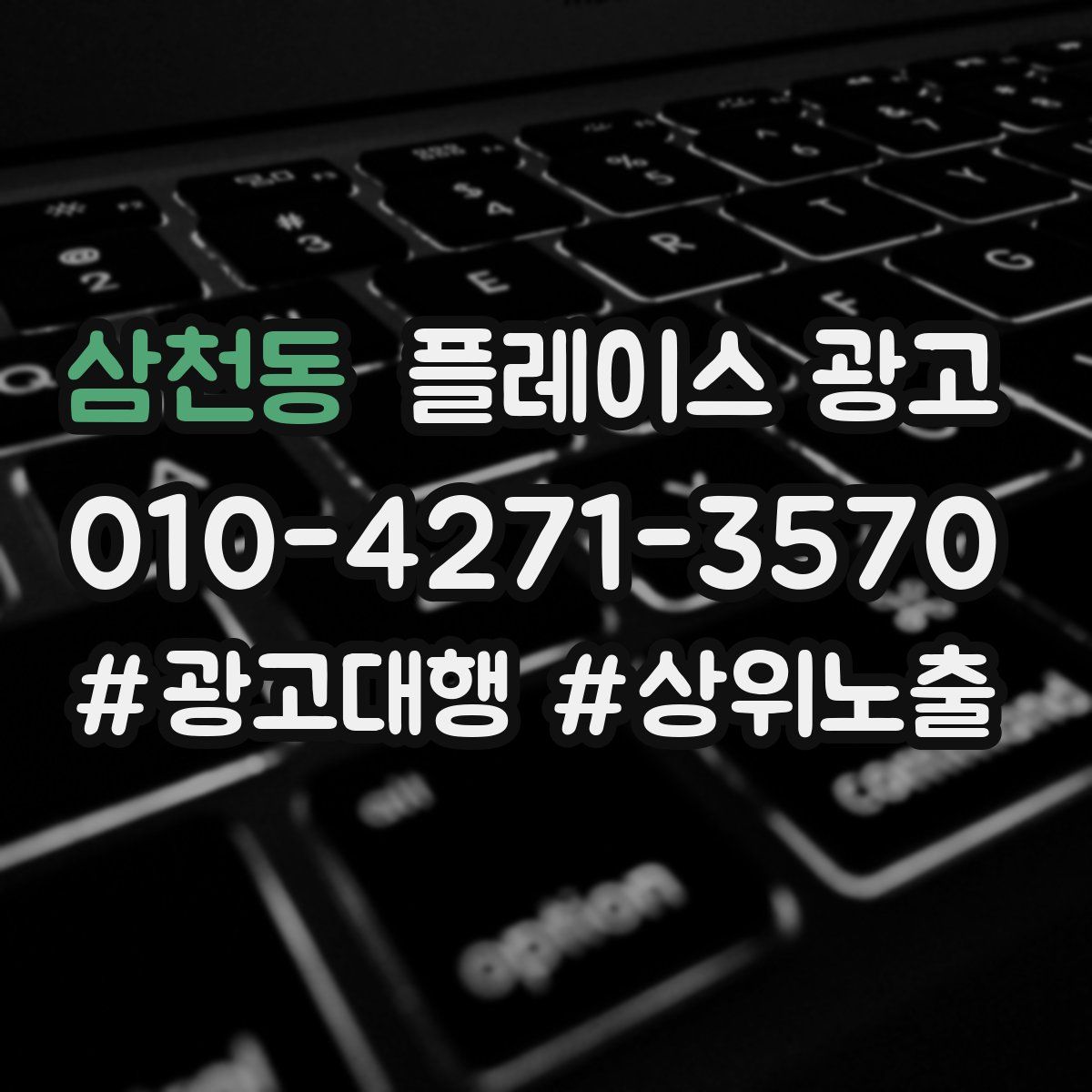 삼천동 플레이스 광고