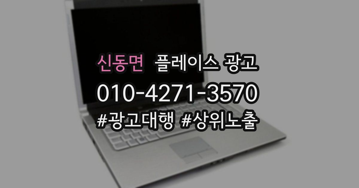 신동면 플레이스 광고
