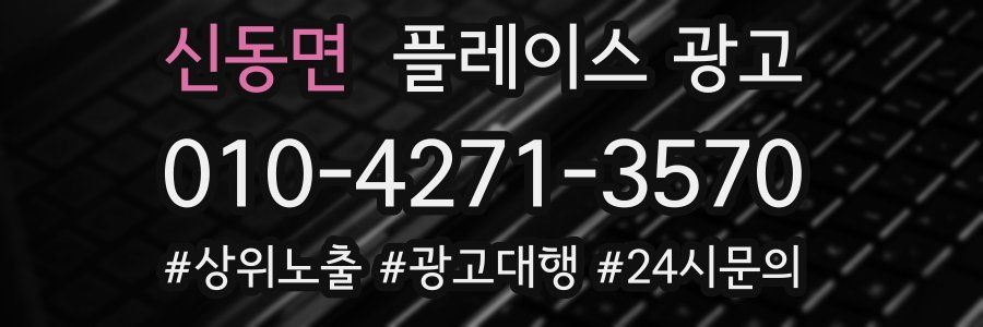 신동면 플레이스 광고