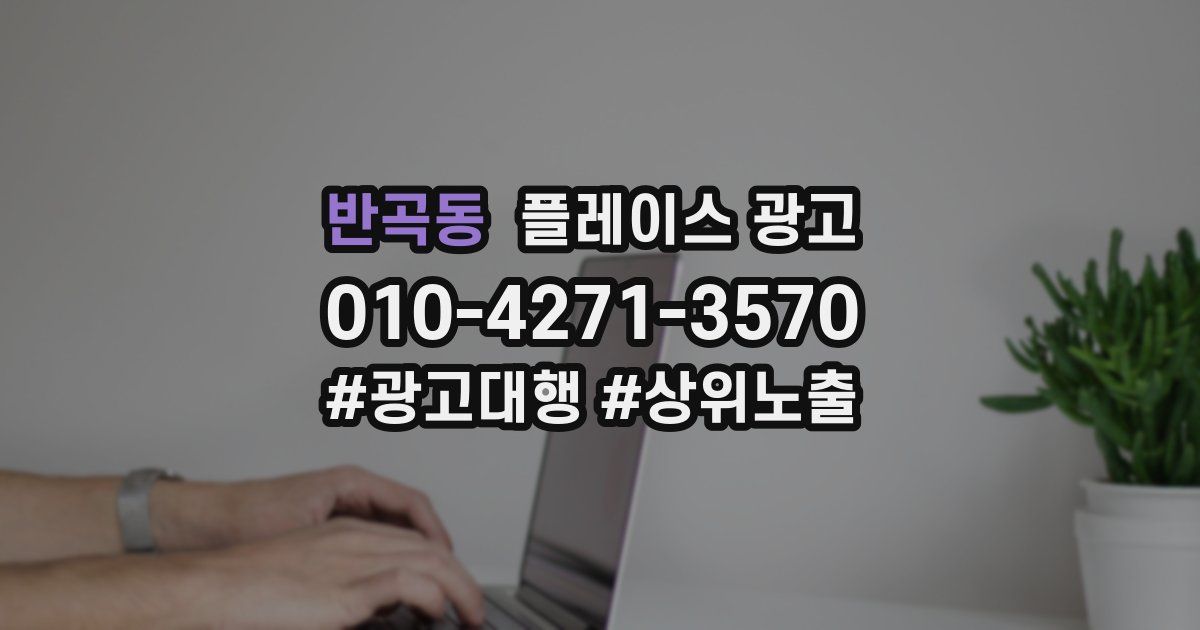 반곡동 플레이스 광고
