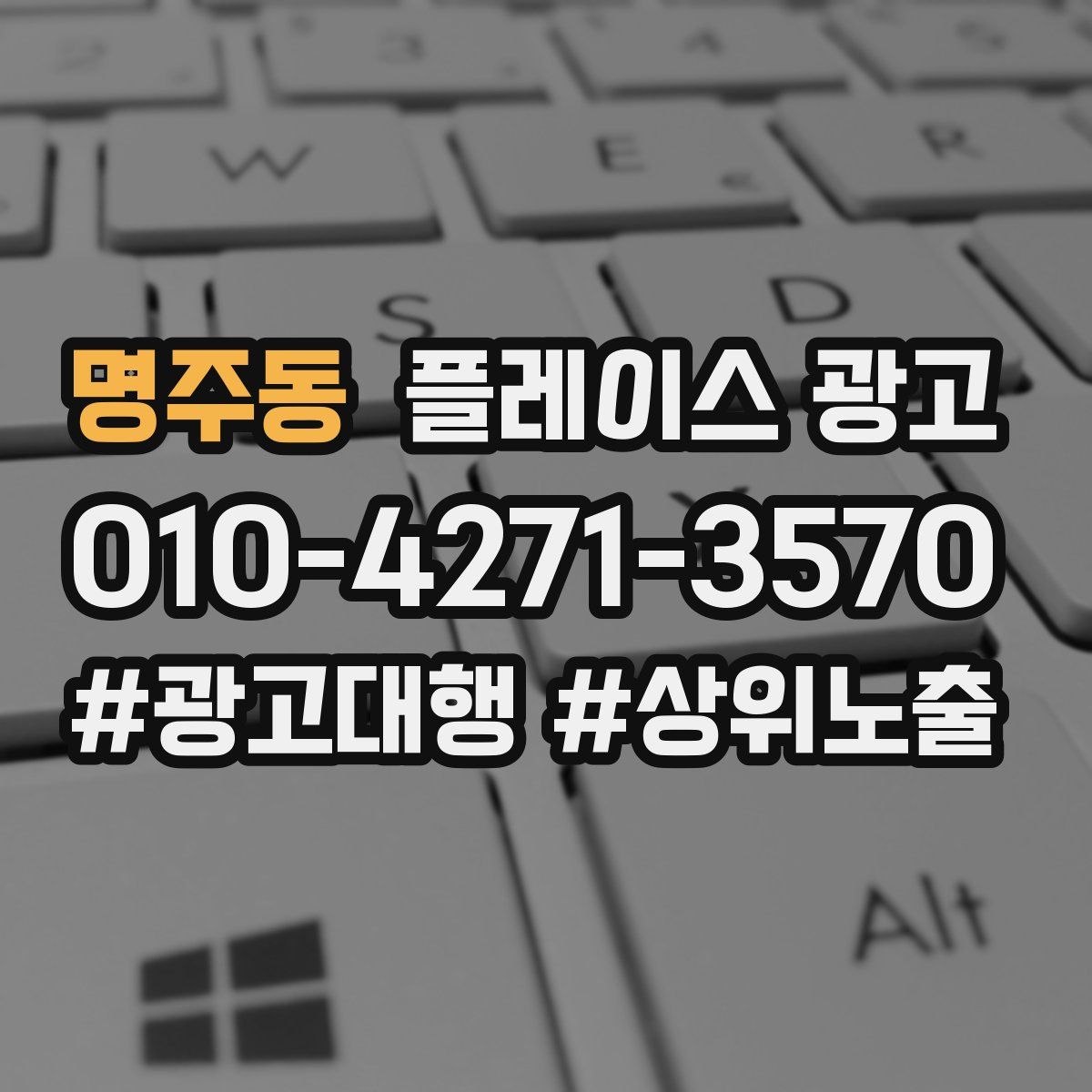 명주동 플레이스 광고