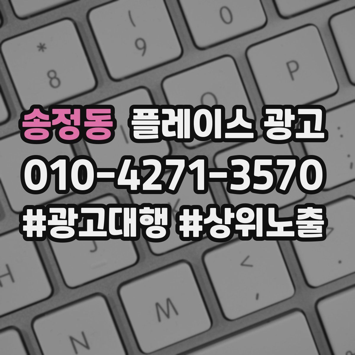 송정동 플레이스 광고
