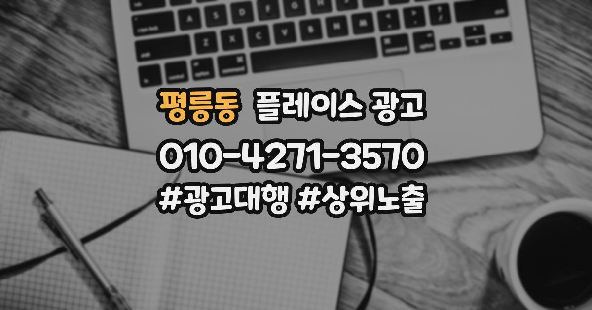 평릉동 플레이스 광고