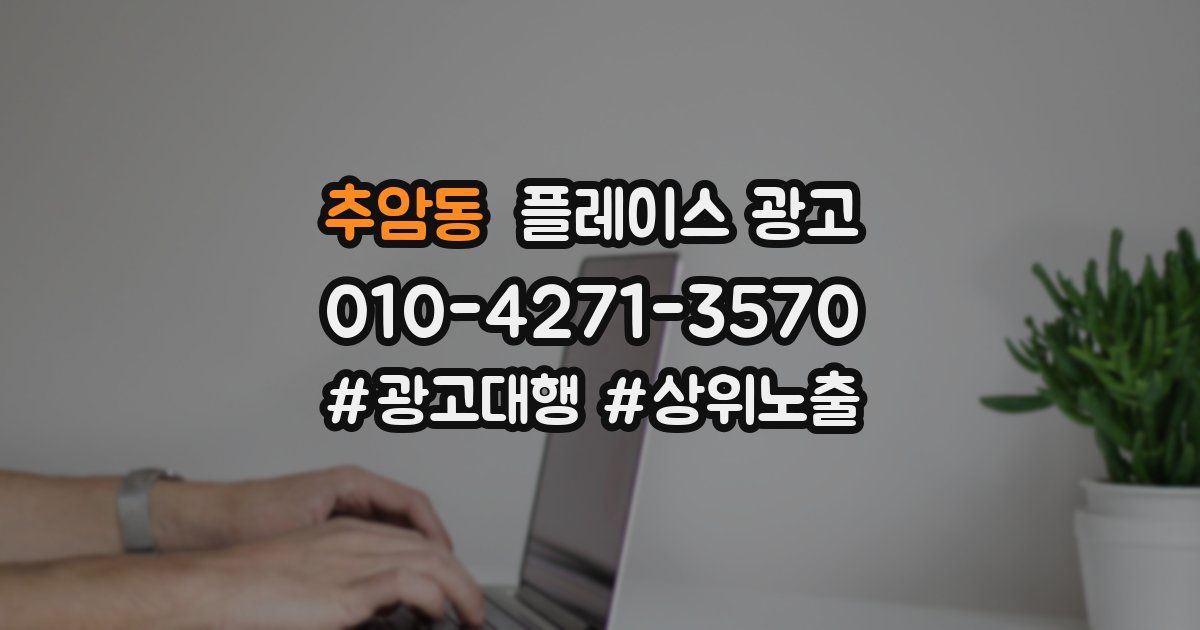 추암동 플레이스 광고
