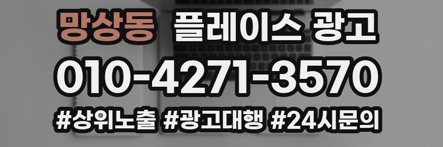 망상동 플레이스 광고