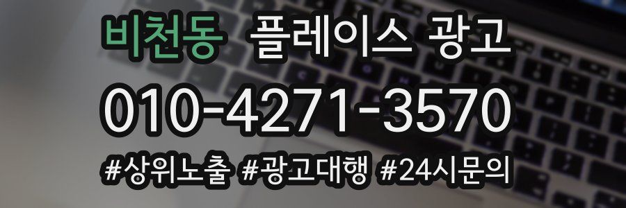 비천동 플레이스 광고
