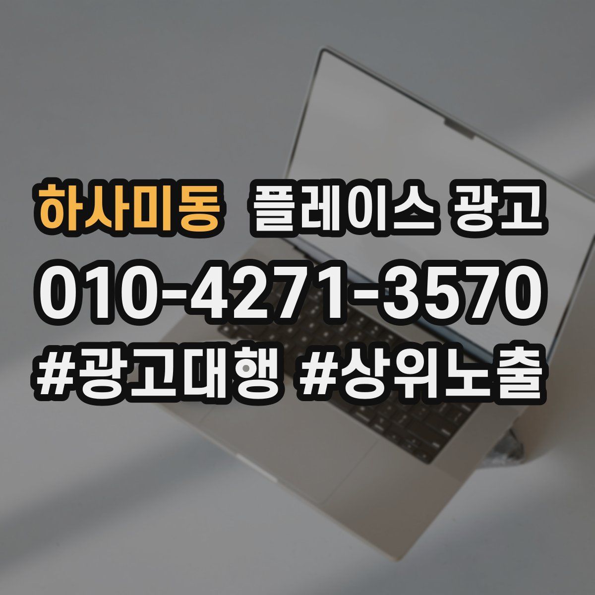 하사미동 플레이스 광고