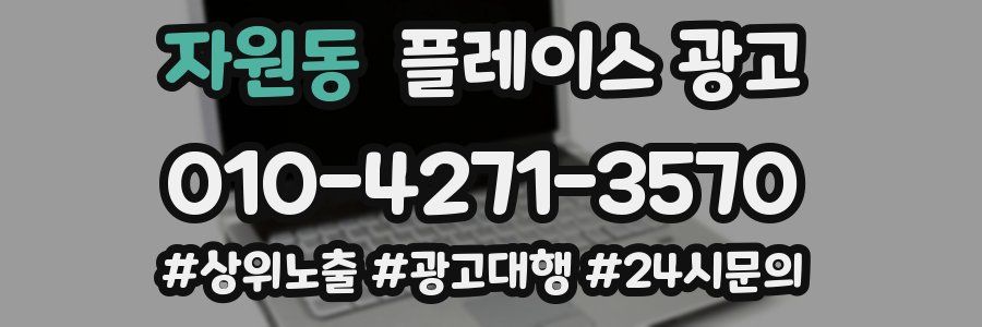 자원동 플레이스 광고