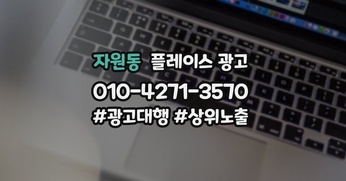 자원동 플레이스 광고