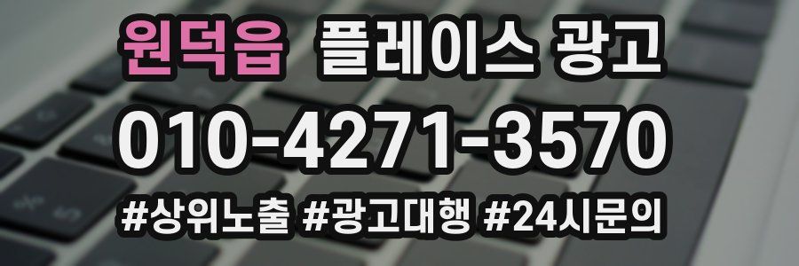 원덕읍 플레이스 광고