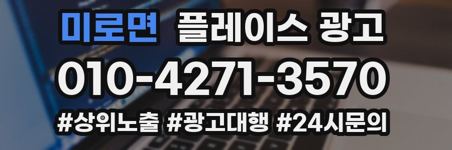 미로면 플레이스 광고