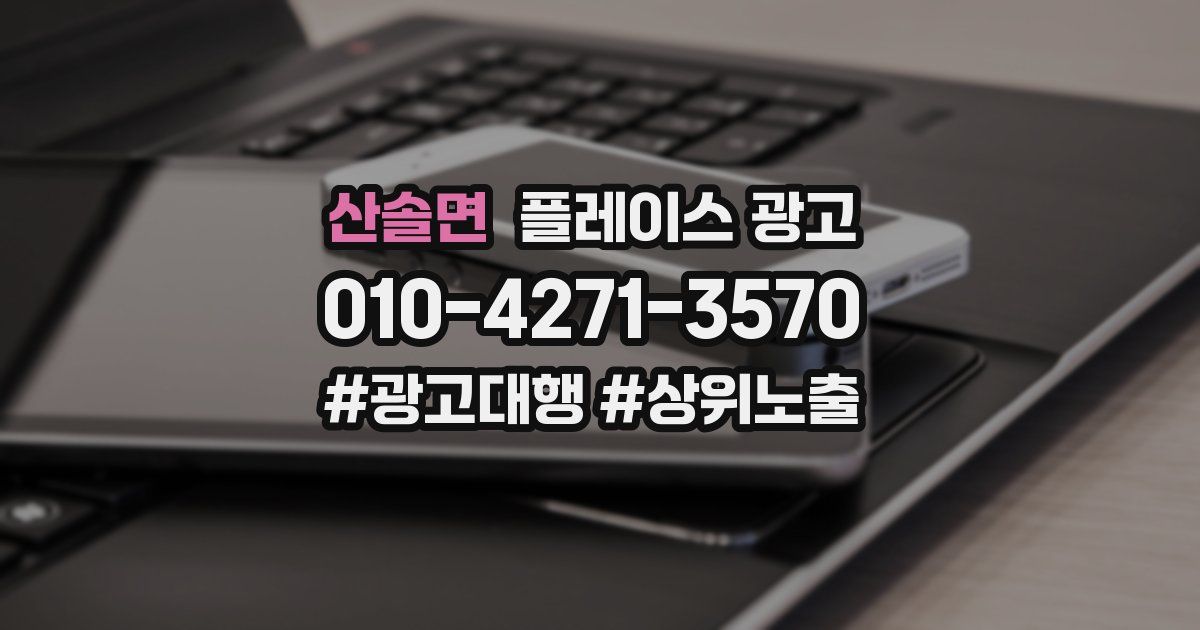 산솔면 플레이스 광고