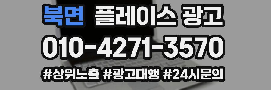 북면 플레이스 광고