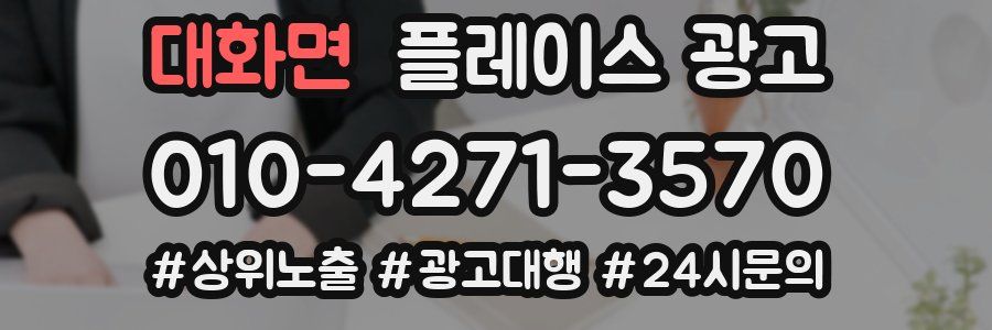 대화면 플레이스 광고
