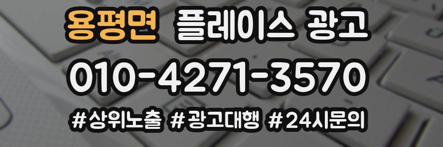 용평면 플레이스 광고
