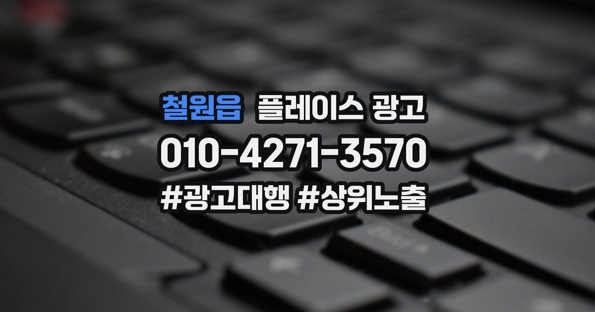 철원읍 플레이스 광고