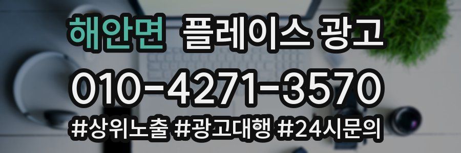 해안면 플레이스 광고