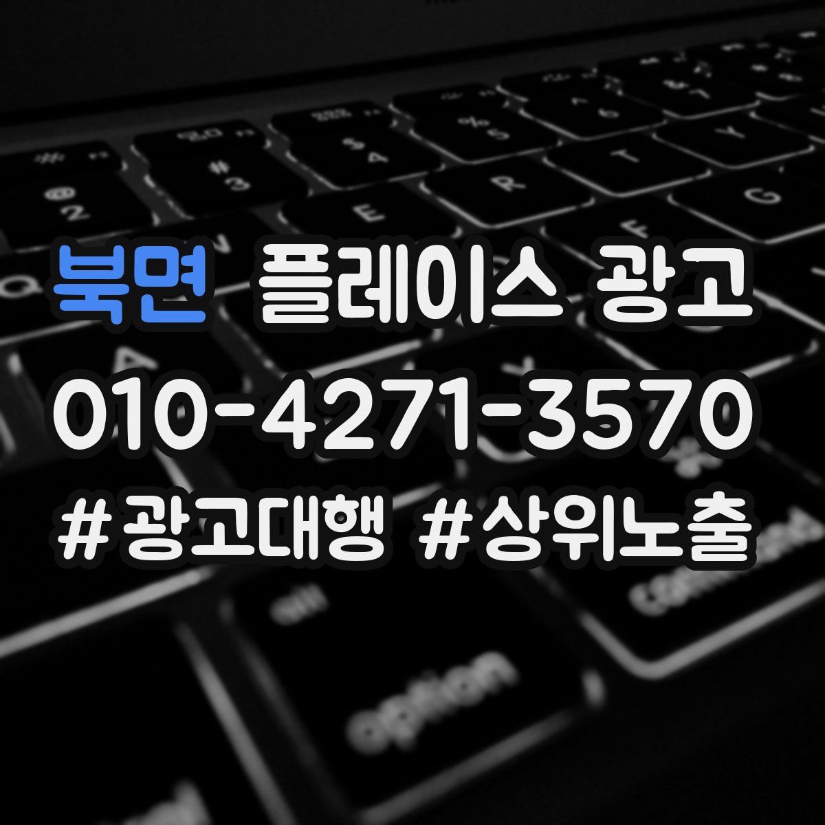 북면 플레이스 광고