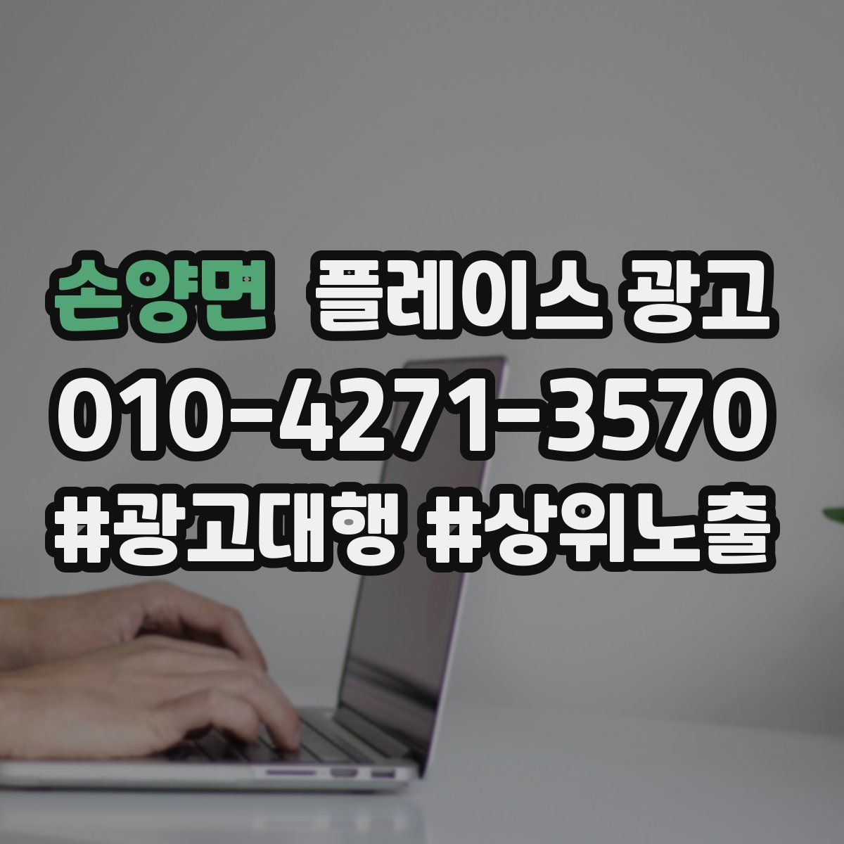 손양면 플레이스 광고