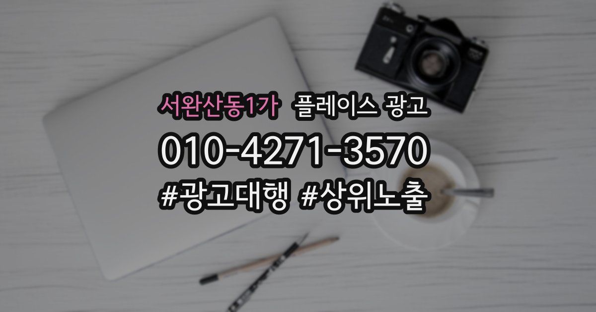서완산동1가 플레이스 광고