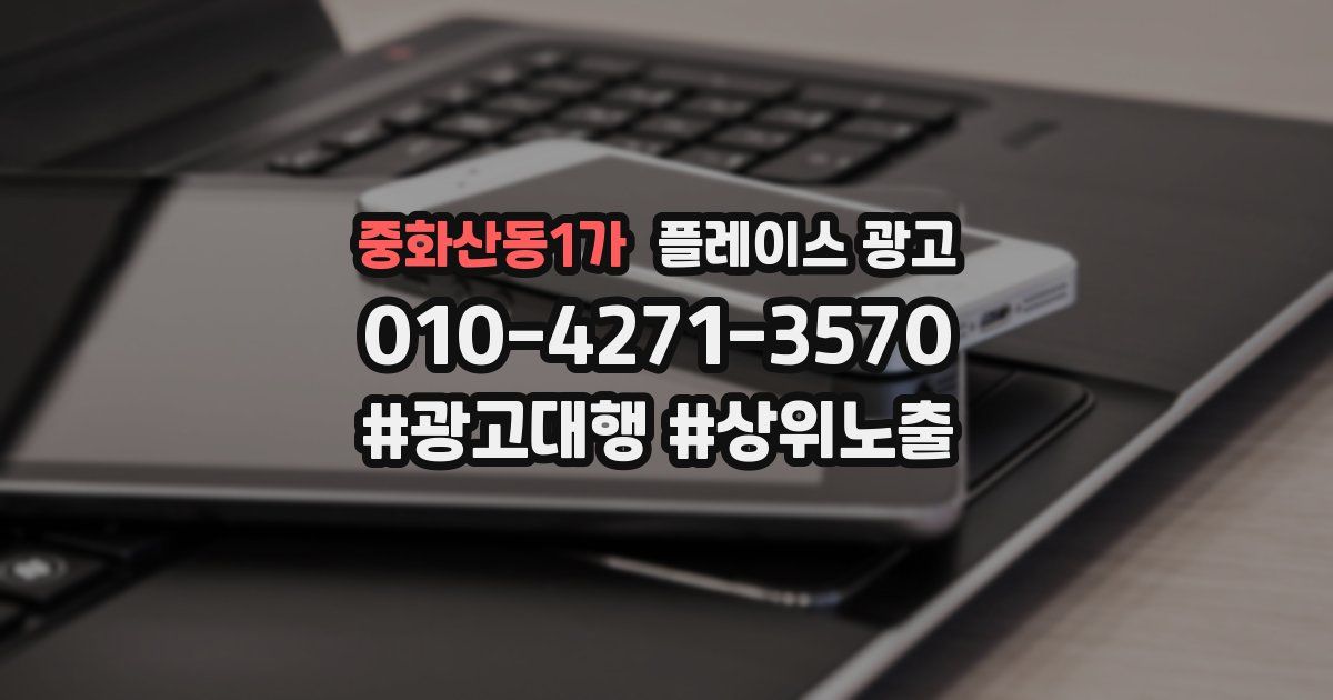 중화산동1가 플레이스 광고