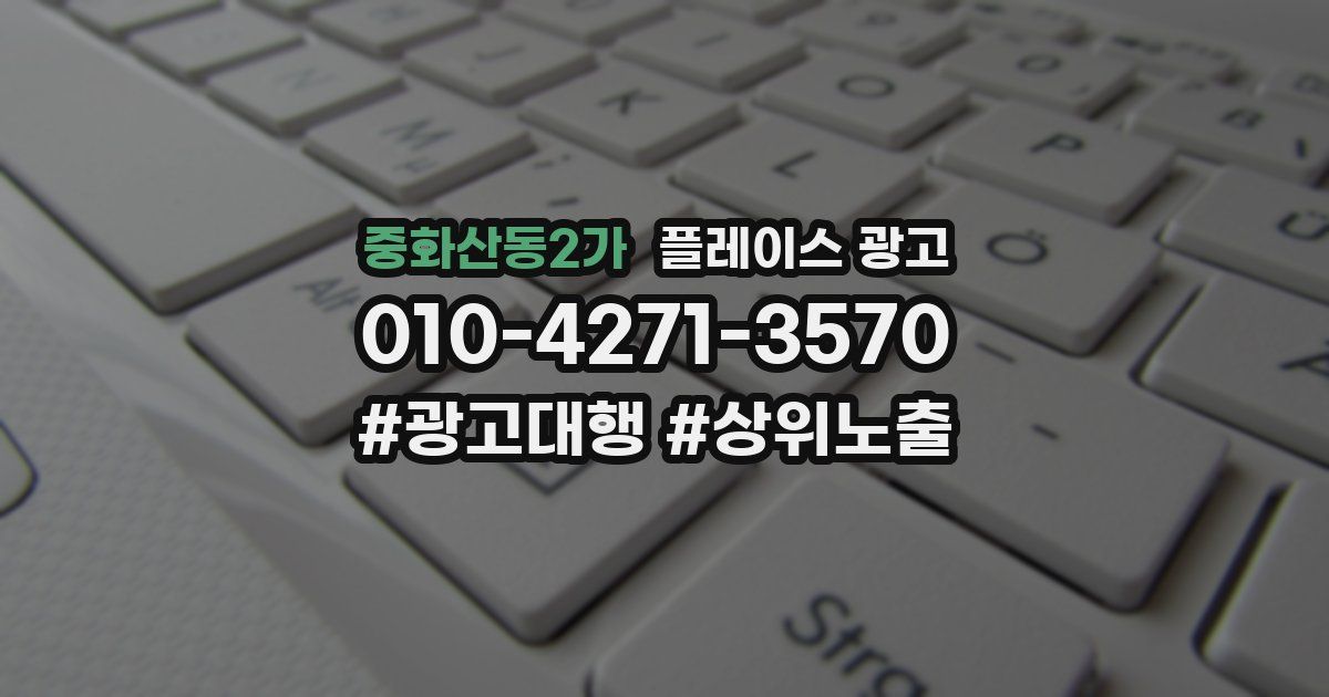 중화산동2가 플레이스 광고