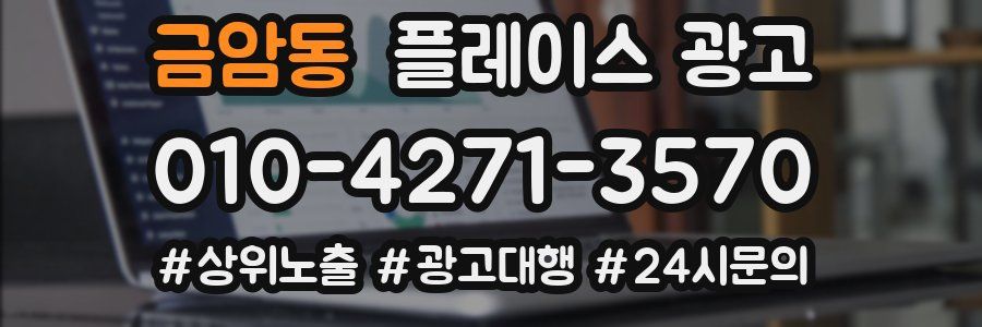 금암동 플레이스 광고