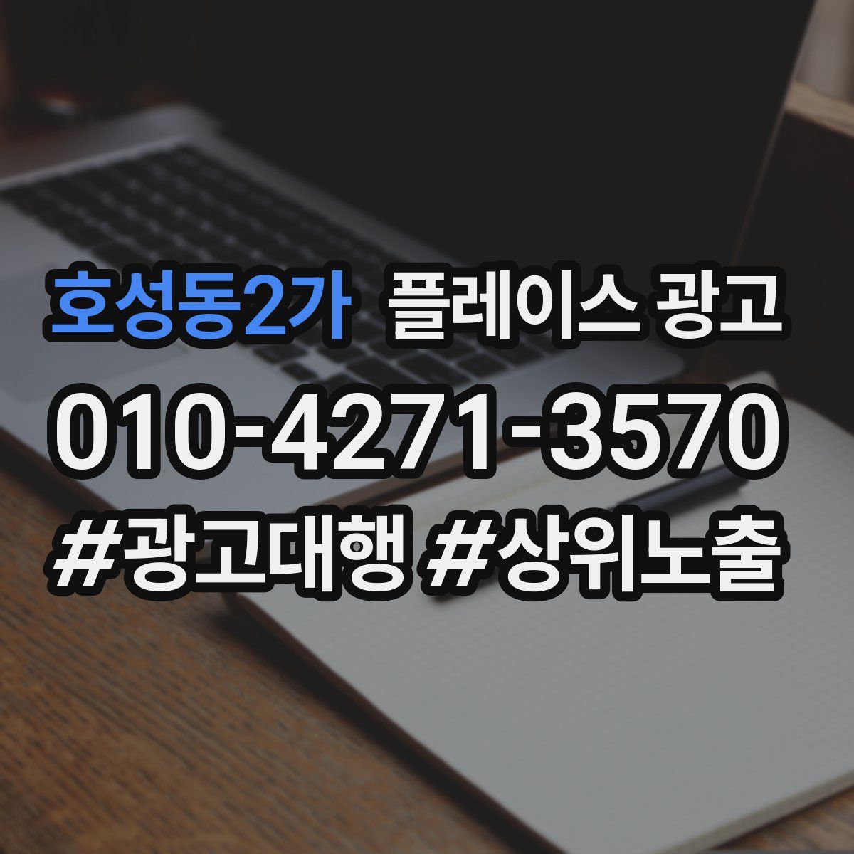 호성동2가 플레이스 광고