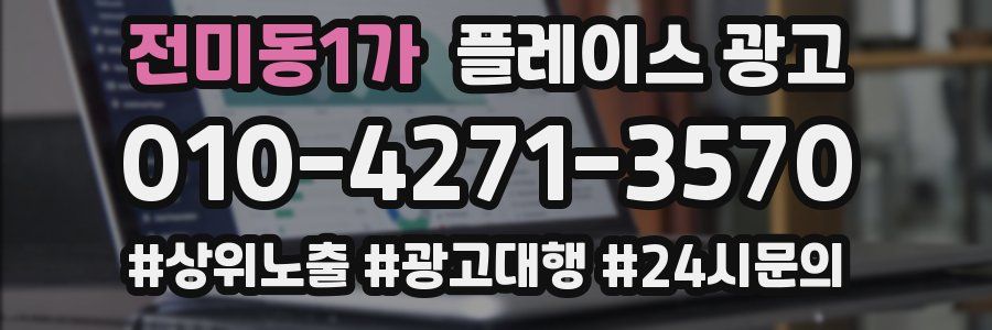 전미동1가 플레이스 광고