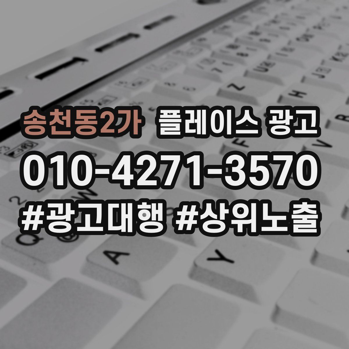 송천동2가 플레이스 광고