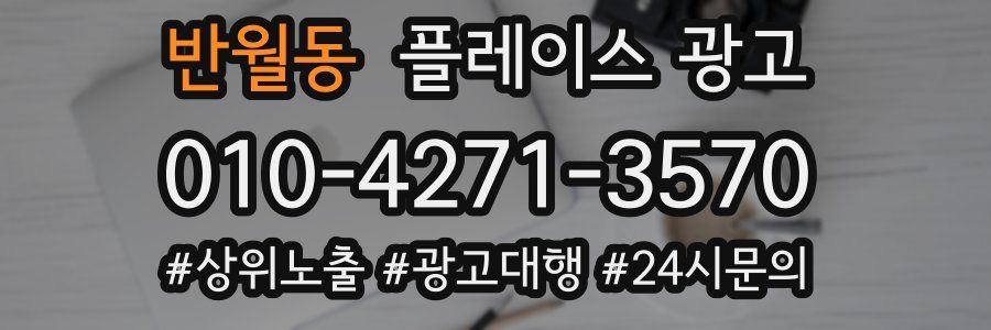 반월동 플레이스 광고