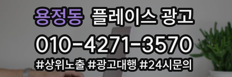 용정동 플레이스 광고