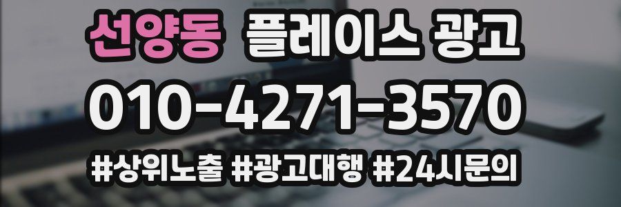 선양동 플레이스 광고