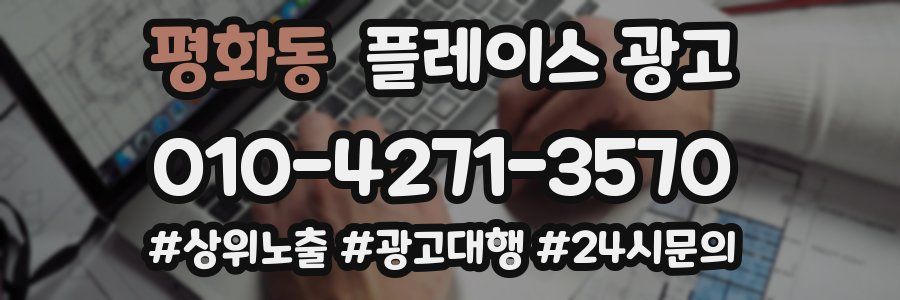 평화동 플레이스 광고