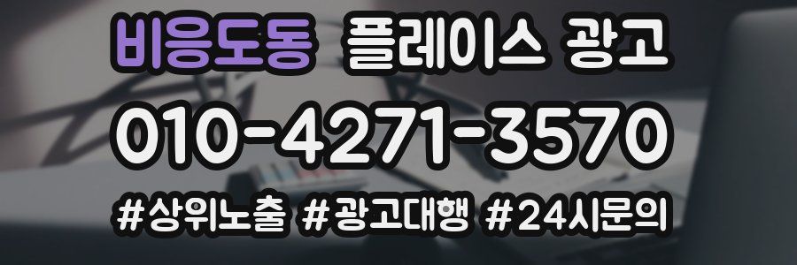 비응도동 플레이스 광고