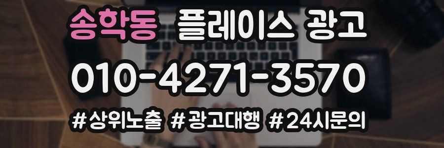 송학동 플레이스 광고