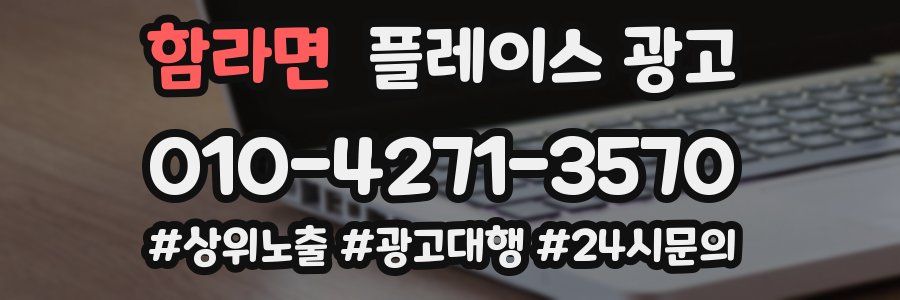 함라면 플레이스 광고