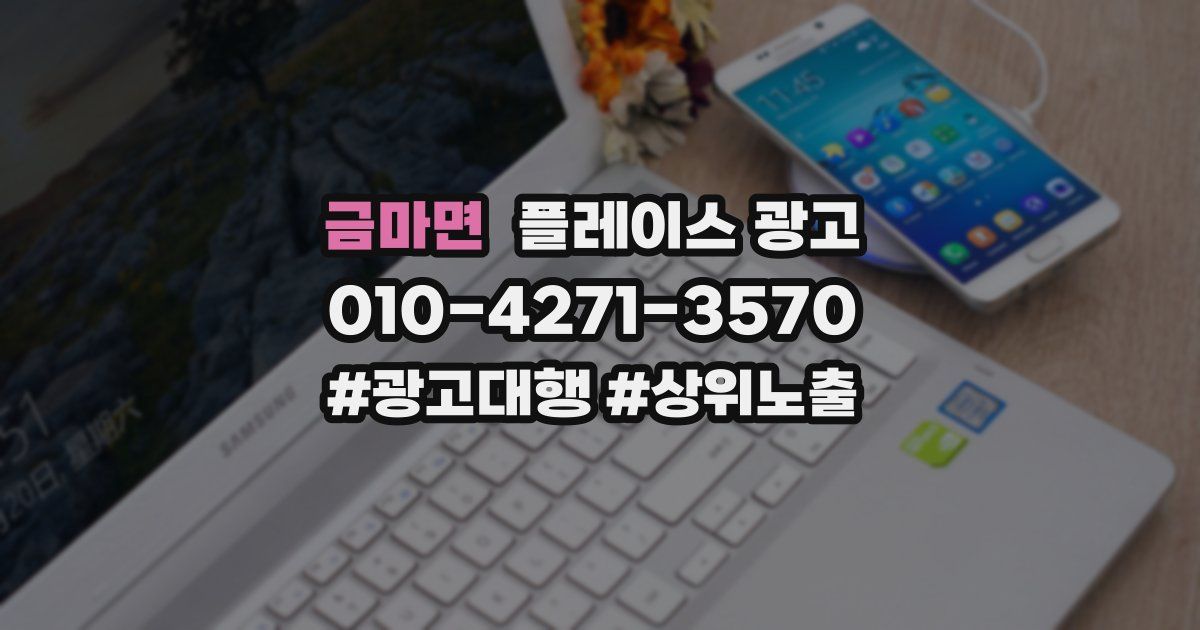금마면 플레이스 광고