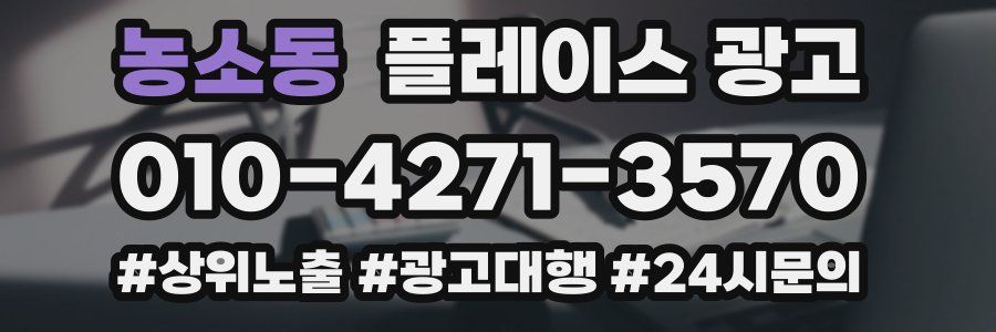 농소동 플레이스 광고