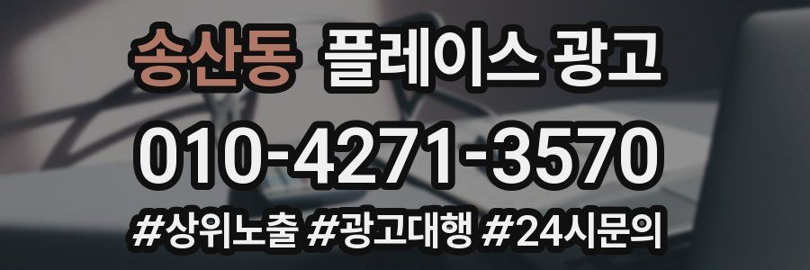송산동 플레이스 광고