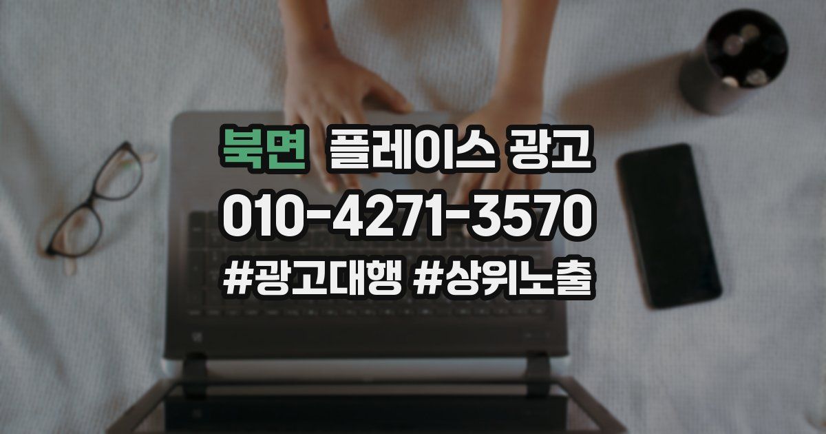 북면 플레이스 광고
